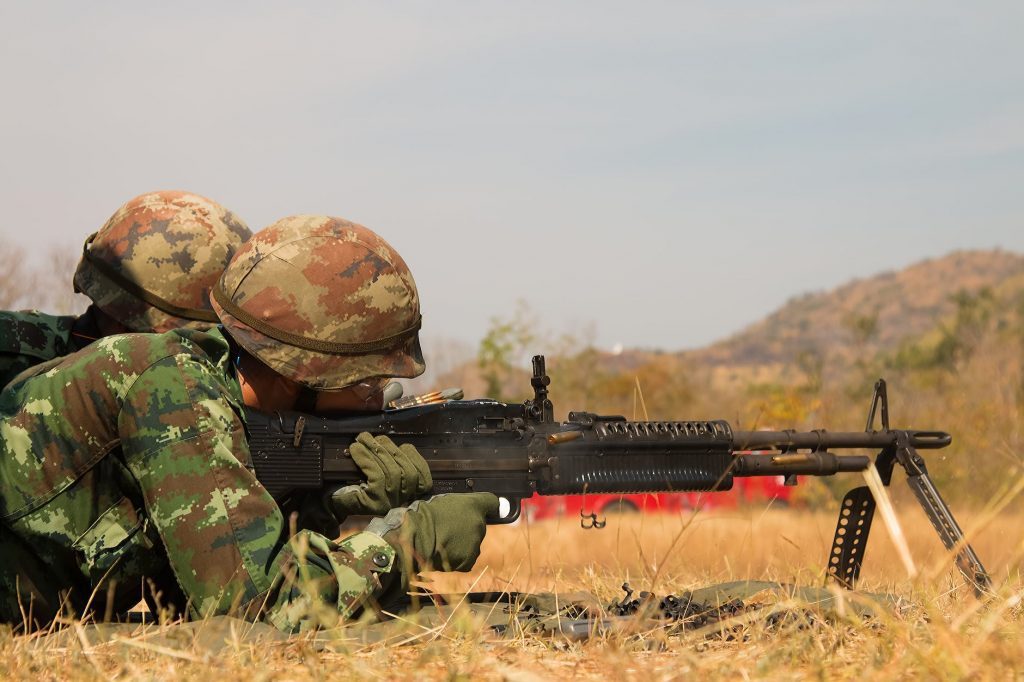 man lying forward using rifle at the field during day Genyoutube download photo army lover