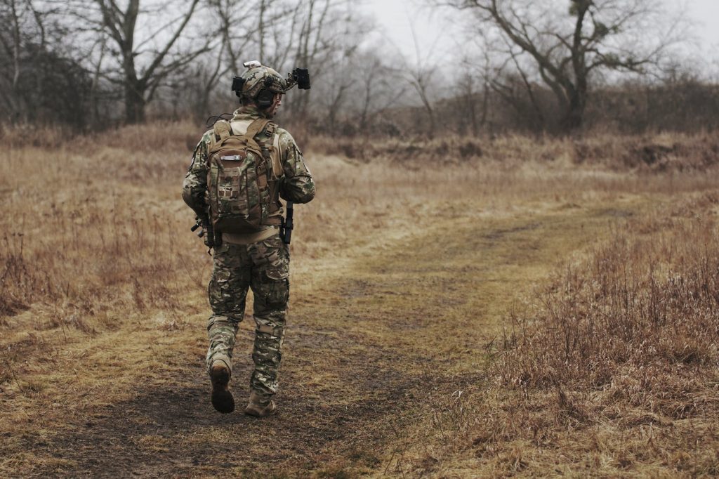 man wearing military uniform and walking through woods Genyoutube download photo army lover